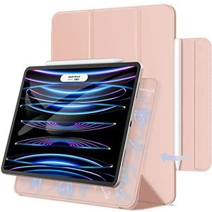 JETech Magnetische Hoes voor iPad Pro 11 Inch Alle Nummers en iPad Air 5/4 10,9 Inch, Ondersteuning Pencil 2e Gen Opladen, Magnetische Bevestiging, Case met Auto Wekken/Slapen (Rosé Goud)