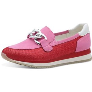 Jana Damesslippers met dikke zool, veganistisch, Rood Fuchsia, 38 EU