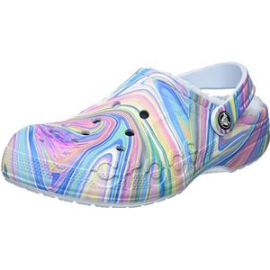 Crocs Unisex Baya gevoerde bedrukte klomp, Mineraal Blauw Multi, 48/49 EU