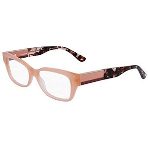 Lacoste L2907 Bril, Peach Opaline, 53/15/145 voor dames, perzik opaline