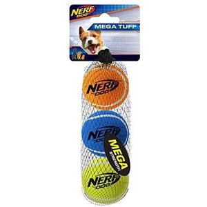Nerf Dog Mega Strength Tennis Balls Speelgoed, Klein, Pack van 3