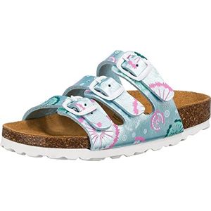 Lico Bioline Flower Kids Meisjes Lage pantoffels, Mintgroen, 38 EU