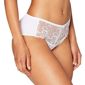 Playtex Essential Elegance Broderie Culotte Midi-ondergoed voor dames, Wit, 50