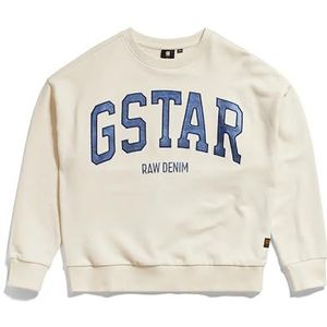 G-STAR RAW Ss23101 Sweater voor meisjes, Beige (Eggnog D24980-01-g076), 12 Jaren