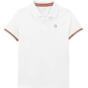 Gocco Poloshirt Basic Spanje shirt kinderen, Optisch wit, 12 jaar