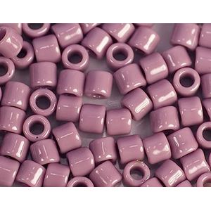 Japanse parels cilinder schat ondoorzichtig paars 3,3 mm.8/0 100gr.