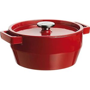 Pyrex Slowcook Braadpan - Rood - 20 cm - Gietijzer