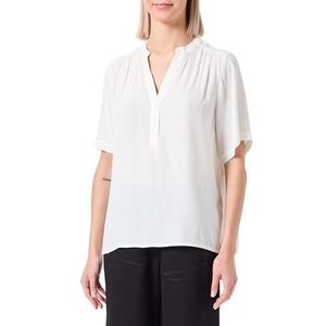 SELECTED FEMME Dames Slfsusie-Mivia Ss Top Noos blouse met korte mouwen, wit (snow white), 34