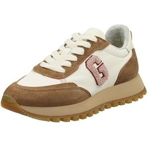 GANT FOOTWEAR CAFFAY sneakers voor dames, walnoot/beige, 39 EU, Walnut Beige, 39 EU