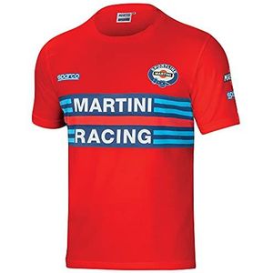 Sparco T-shirt Martini-R maat L, Rood, 42/50 EU