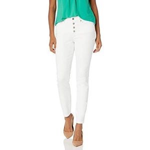 NYDJ Women's Misses AMI Skinny Ankle Jeans, Optic White, 10