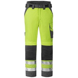 Snickers High-Vis winter broek klasse 2 Cargo 42 Gelb/Stahlgrau