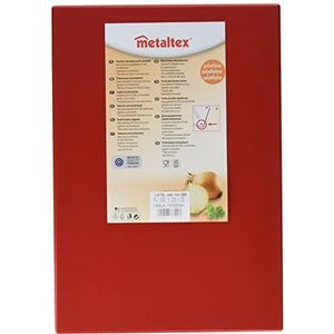 Metaltex Keukenplank, polyethyleen en kunststof, rood, 33 x 23 x 2 cm