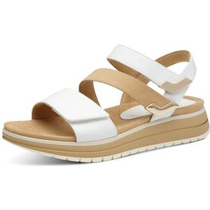 MARCO TOZZI Sandaal - Wit - Textiel/Synthetisch - Comfortabele Damschoenen