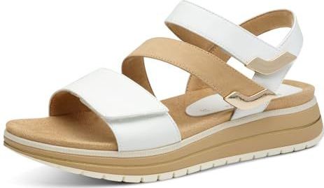 MARCO TOZZI Sandaal - Wit - Textiel/Synthetisch - Comfortabele Damschoenen