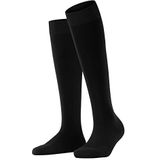 FALKE Dames Kniekousen ClimaWool W KH Wol Lyocell Lang eenkleurig 1 Paar, Zwart (Black 3000), 41-42