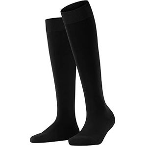 FALKE Dames Kniekousen ClimaWool W KH Lyocel Wol Lang eenkleurig 1 Paar, Zwart (Black 3000), 41-42