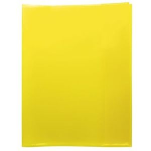 HERMA 19623 Kwart transparante gele maphoezen van duurzaam, afwisbare en extra dikke polypropyleenfolie, transparante set voor schoolschriften, gekleurd