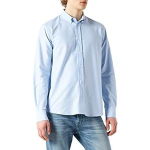 By Garment Makers Unisex Tom Oxford Button Down Shirt, Chambray Blue, XXL