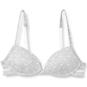 Sanetta Meisjes Soft Cup Grijs gevormde BH, lichtgrijs, gemêleerd, 65A