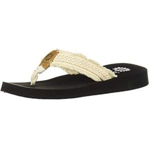 Yellow Box Women's Fianni Flip-Flop, Cream, 8.5 M US