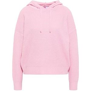 TEYLON Gebreide hoodie voor dames, roze, M/L