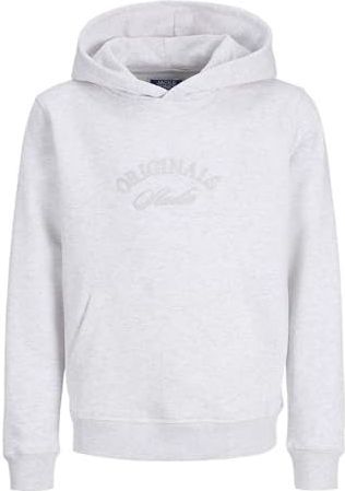 Jack & Jones - JORBLEECKER BRANDING SWEAT HOOD BF JNR - Hoodie - Bright White