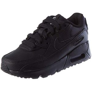 NIKE AIR Max 90 LTR (PS) Sneaker, zwart/zwart-wit, 30 EU, Zwart Zwart Zwart Wit, 30 EU