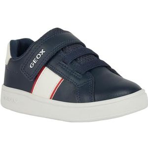 Geox B ECLYPER Boy A Sneakers voor jongens, marineblauw/rood, 24 EU, rood (navy red), 24 EU