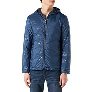 Geox Heren M SIRON Jacket, Dark Denim/Sky CAPTA, 48