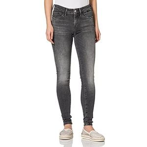 Mavi Adriana jeans voor dames, Dark Grey Distressed Glam, 32W x 28L