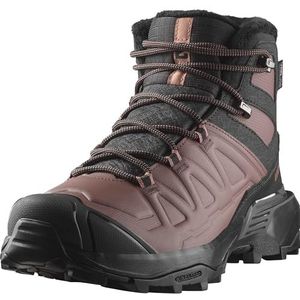 SALOMON X Ultra Snowpilot waterdichte wandelschoen voor dames, Zwarte Pepercorn Cognac, 39 1/3 EU