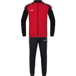 JAKO Unisex kinderen trainingspak polyester Performance, rood/zwart, 140