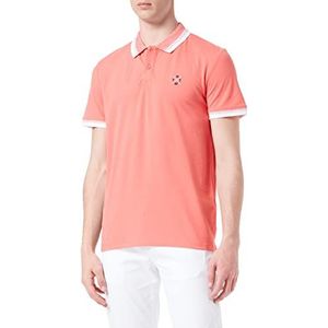 TOM TAILOR Uomini Basic piqué poloshirt met stretch 1031604, 10395 - Porcelain Coral, XXS