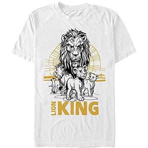 Disney Lion King - Lion King Group Unisex Crew neck T-Shirt White 2XL