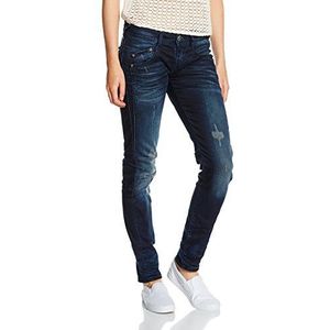 Herrlicher Gila Slim Denim Stretch jeansbroek voor dames, blauw (nightlake 645), 32W x 32L