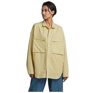 G-STAR RAW Dames borst pocket shirt ls wmn Jacket, Groen (Leek Green D22913-D187-D613), S, groen (Leek Green D22913-d187-d613), S
