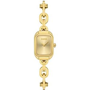 BOSS Analoge quartz horloge voor dames met goudkleurige roestvrijstalen armband - 1502655, Goud, armband