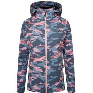 Dare2b Far Out softshelljas voor dames, Mesa Rose/Poeder Roze Camo Print, 10