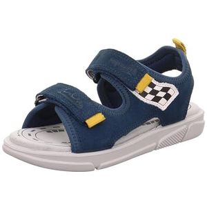 Superfit Pixie sandalen voor jongens, Blauw geel 8000, 33 EU Weit