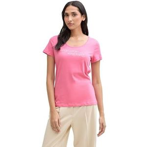 TOM TAILOR T-shirt voor dames, 15116 - Bright Rose, XL