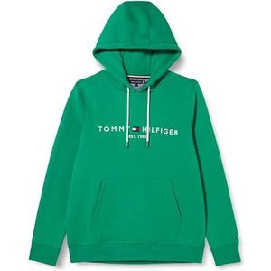 Tommy Hilfiger Heren Sweatshirt Tommy Logo Hoody, Olympisch Groen, L