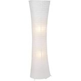 BRILLIANT lamp Becca vloerlamp wit | 2x A60, E27, 60W, geschikt voor normale lampen (niet inbegrepen) | Schaal A ++ tot E | Met voetschakelaar