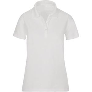 Trigema Poloshirt voor dames van katoen, wit, XXL