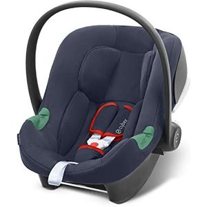 CYBEX Aton B2 i-Size Autostoeltje voor baby's, vanaf de geboorte tot ca. 24 maanden, max. 13 kg, incl. inlegkussen voor pasgeborenen, geschikt voor SensorSafe, Bay Blue