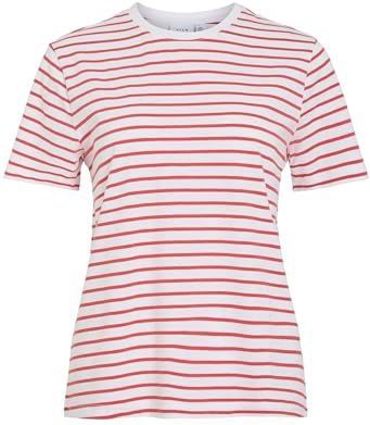 T-shirt - Gestreept - Jersey - Kwartmouw - Normale Pasvorm