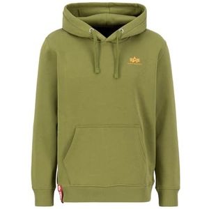 Alpha Industries Basic Kleine Logo Hoodie voor heren Moss Green