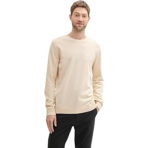 TOM TAILOR heren trui, 27469 - Smooth Light Sand, L