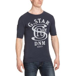 G-Star Jav heren T-shirt, korte mouwen, getailleerd, logo - - X-Small