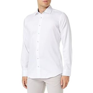 Seidensticker Extra slim fit overhemd met lange mouwen voor heren, wit, 38